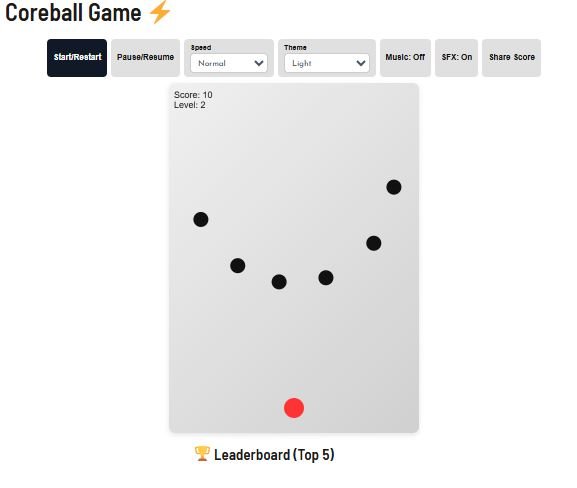 Coreball Game Online Free